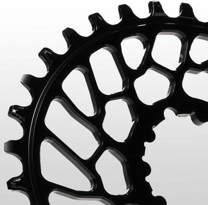 ABSOLUTE BLACK SRAM Ovales Kettenblatt mit Direktmontage. Schwarz 32T, Schwarz 32T