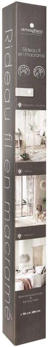 Macrame Wire Curtain Summer cm Beige, cm Beige