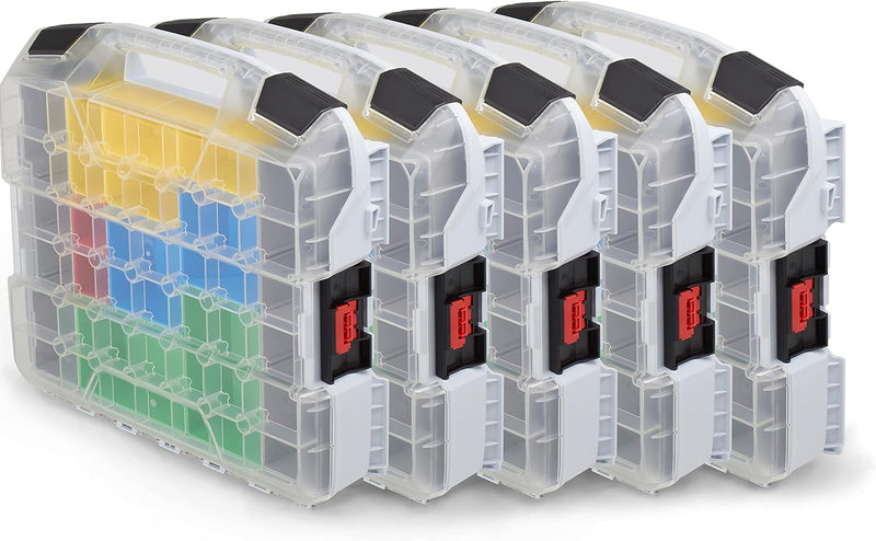 Bosch Sortimo W-BOXX 102 grau inkl. Insetboxes 5er Set | Sortimentskasten L-Case | Schraubenbox Aufb