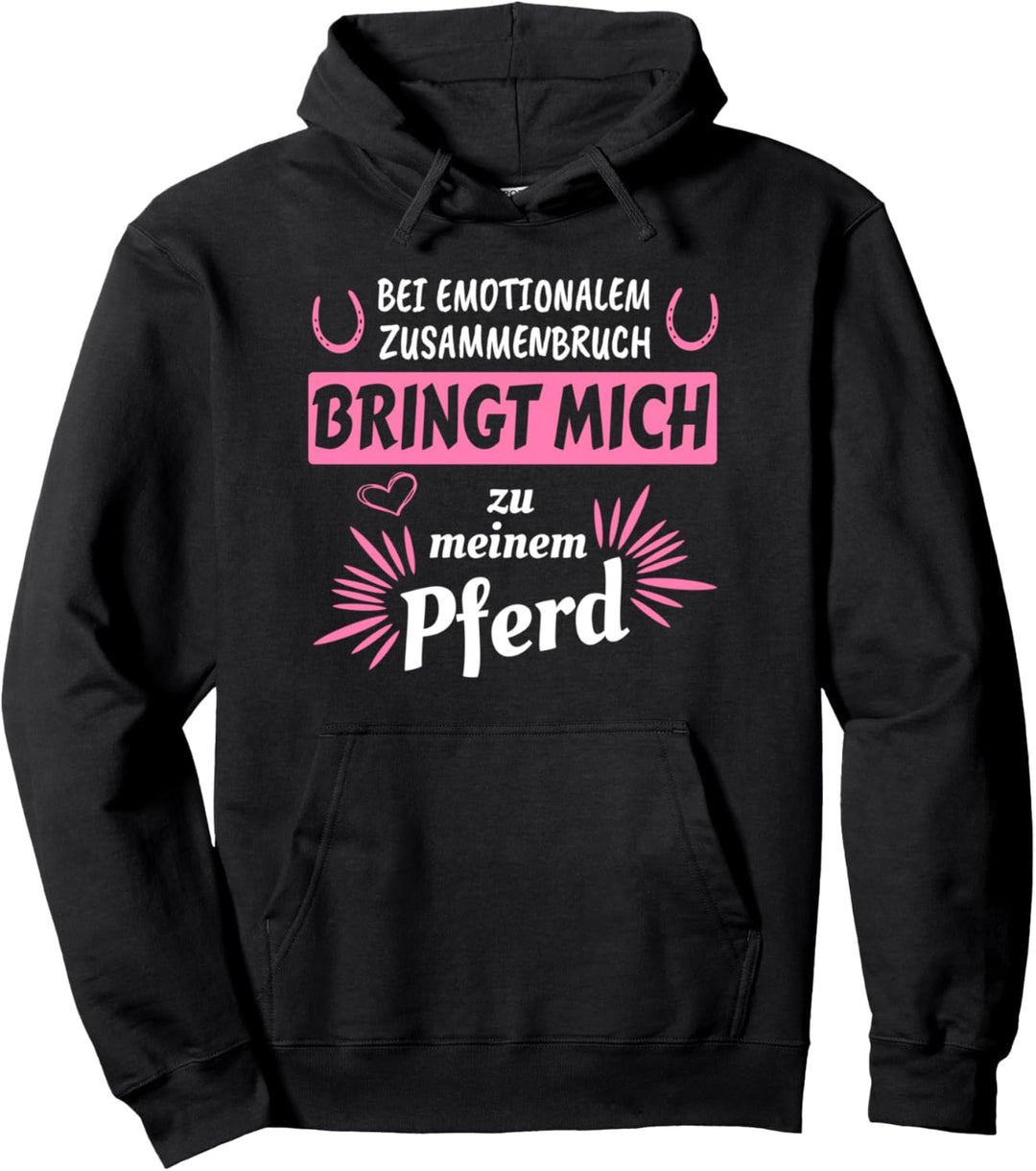 Bei Emotionalem Zusammenbruch Pferd | Reiterin Damen Pullover Hoodie
