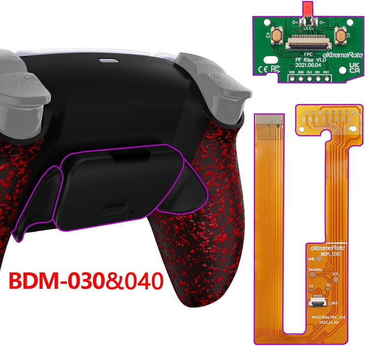 eXtremeRate Programmierbares Rise Remap Kit für ps5 Controller BDM-030/040, Remap Platine & Rückseit
