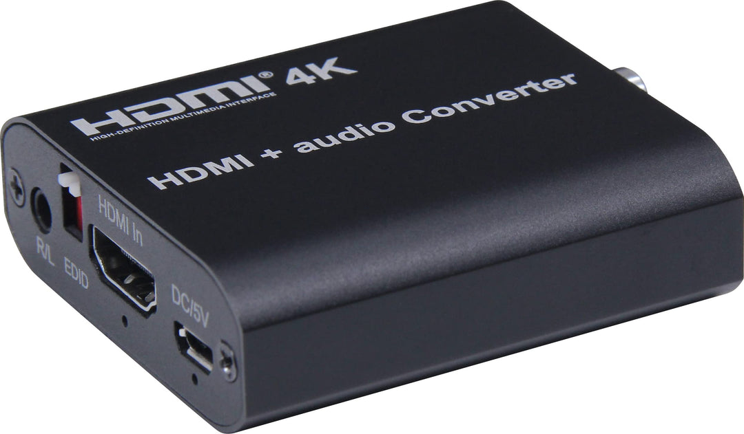 PremiumCord HDMI 4K Audio Extractor mit Audiotrennung auf Stereoklinke, SPDIF Toslink, RCA Cinch, Fa