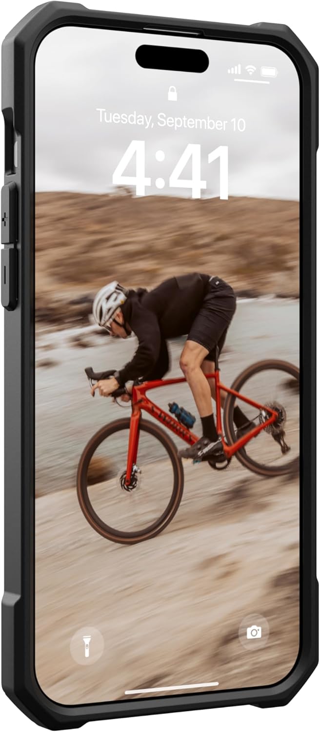 URBAN ARMOR GEAR Essential MS Case kompatibel mit Apple iPhone 15 Pro Max Hülle [50% recyceltes Mate