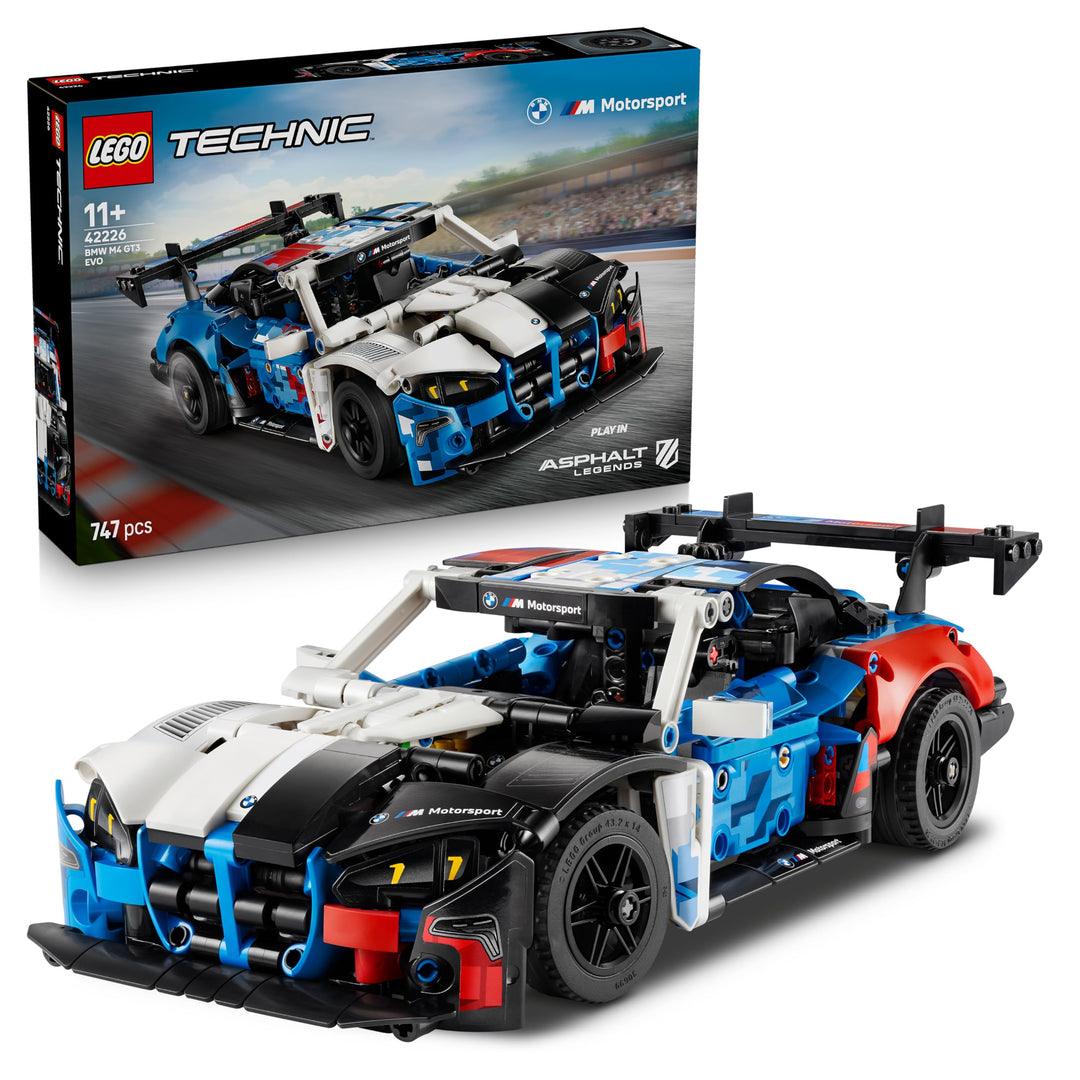 LEGO Technic BMW M4 GT3 EVO Rennwagen - Modellbausatz mit V6-Motor, Lenkung & öffnenden Türen - Gami