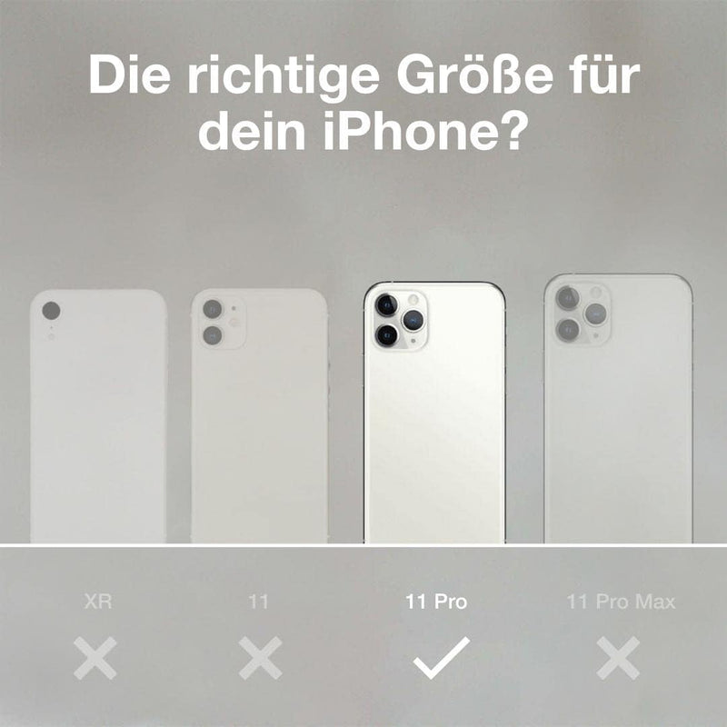 Woodcessories - Antibakterielle Bio Hülle kompatibel mit iPhone 11 Pro Hülle schwarz - Plastikfrei,