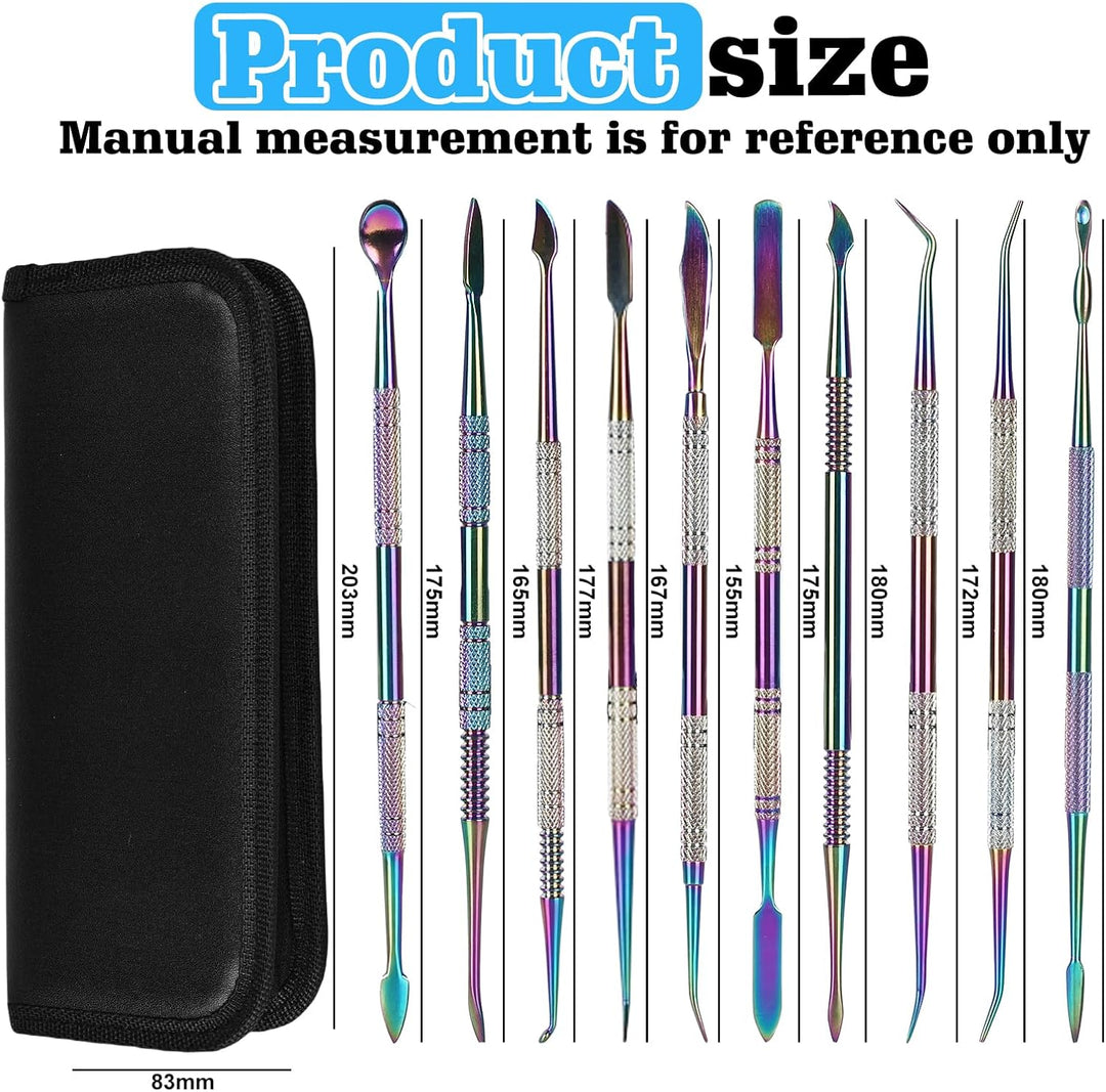 Nizirioo Modellierwerkzeug Modelierwerkzeugset Wachsschnitzer Werkzeuge: 10 Stück Töpferwerkzeug Set