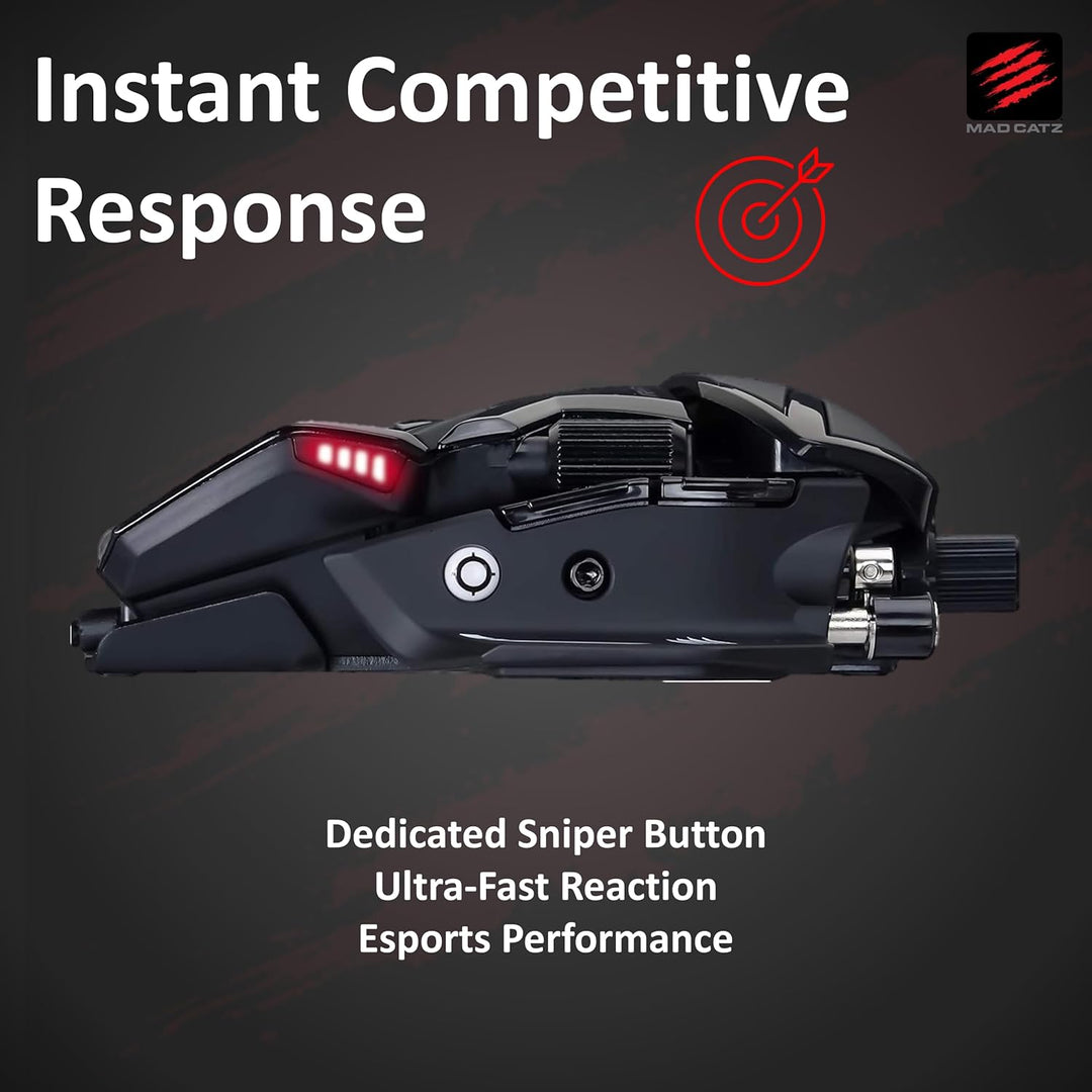 MadCatz R.A.T. 8+ Optical Gaming Mouse, Black R.A.T. 8+ Black, R.A.T. 8+ Black