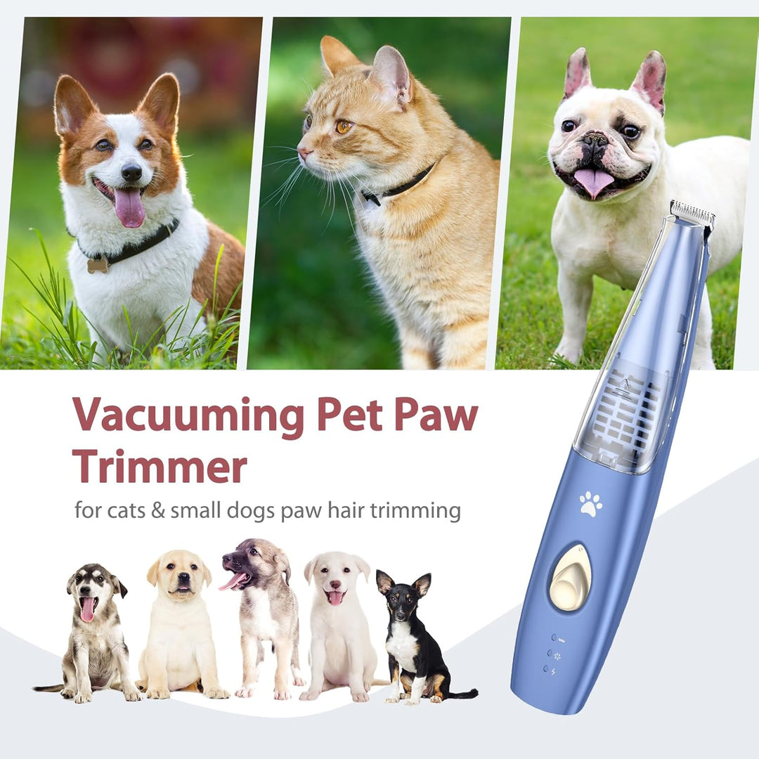 LOFICOPER Hundeschermaschine, Leise Schermaschine Hund Katze mit Saugfunktion, Verbreiterte Klinge,