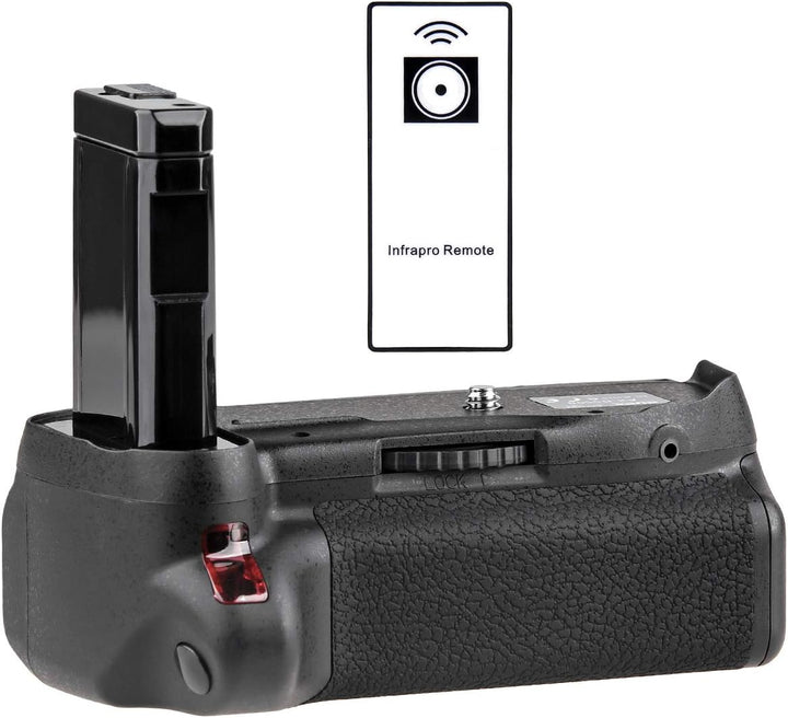 ayex Batteriegriff Passend für Nikon D5500 & D5600 Inkl. IR-Fernauslöser 100% Kompatibilität Akkugri