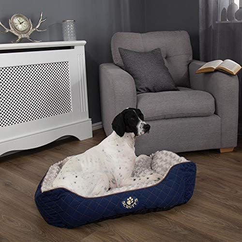 Scruffs 676567 Hundebett Wilton, M, blau Unisex, Unisex