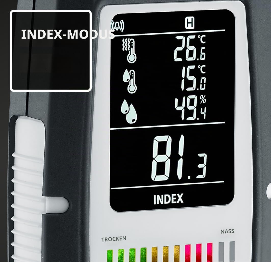 Laserliner MultiWet-Finder Plus Materialfeuchtemessgerät Temperaturmessung
