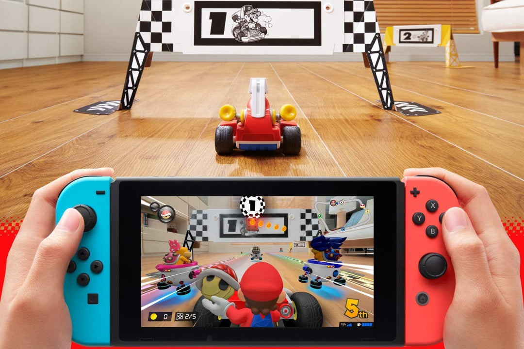Nintendo Switch V2 32Gb Neon-Rot/Neon-Blau [neues model] + Mario Kart Live: Home Circuit - Mario