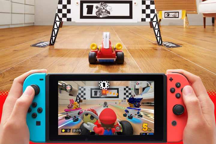Nintendo Switch V2 32Gb Neon-Rot/Neon-Blau [neues model] + Mario Kart Live: Home Circuit - Mario