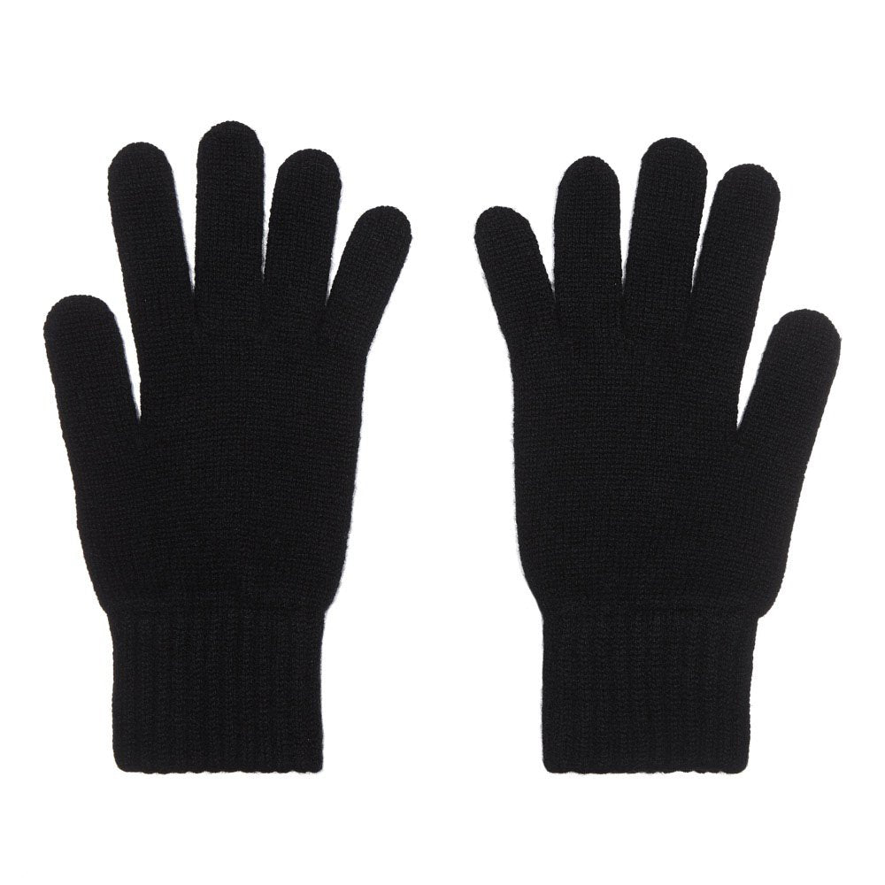 Oxfords Cashmere Damen Handschuhe 100% Kaschmir Schwarz, Schwarz