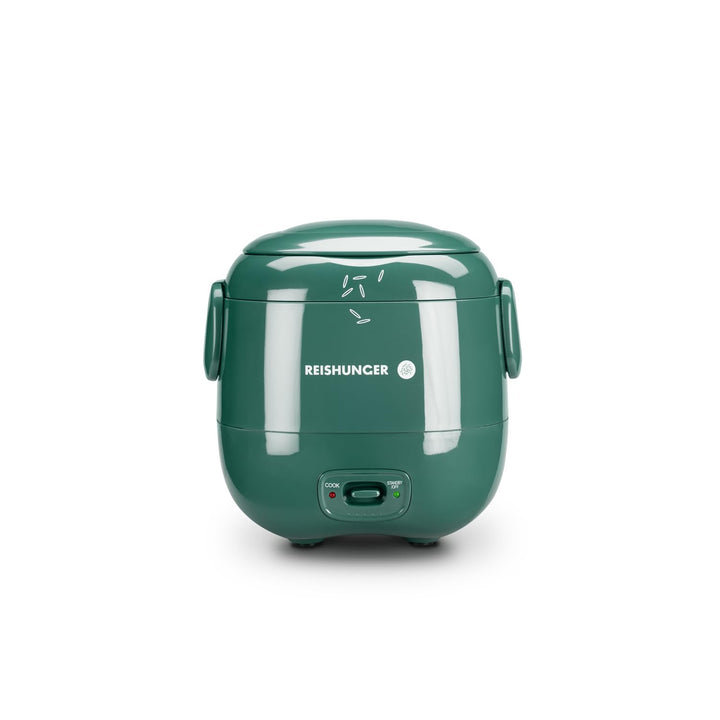REISHUNGER Mini Reiskocher, waldgrün | 0,3 L - 1-2 Portionen | hochwertige Keramikbeschichtung - Pre