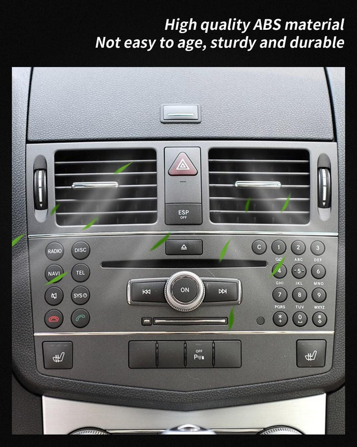 EULIMBQS Front Center Air Grill Outlet Cover für Mercedes Benz W204, AC Vent Grille Outlet Cover Pan