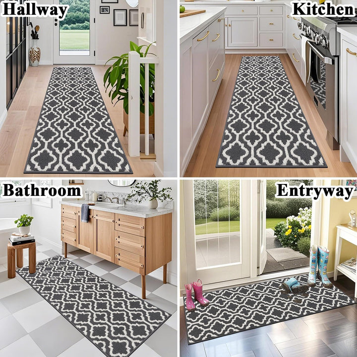 SHACOS Läufer Teppich 50x150 cm Läufer Flur rutschfest Teppichläufer Küchenteppich Waschbar Flur Tep