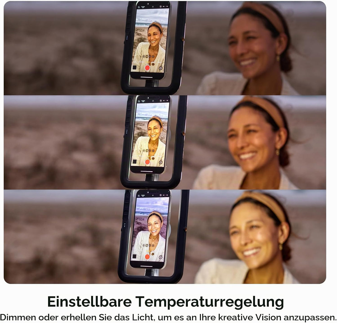 ShiftCam SnapStudio Light - LED-Magnetringlicht mit regelbarer Helligkeit, regelbarer Temperatur, US