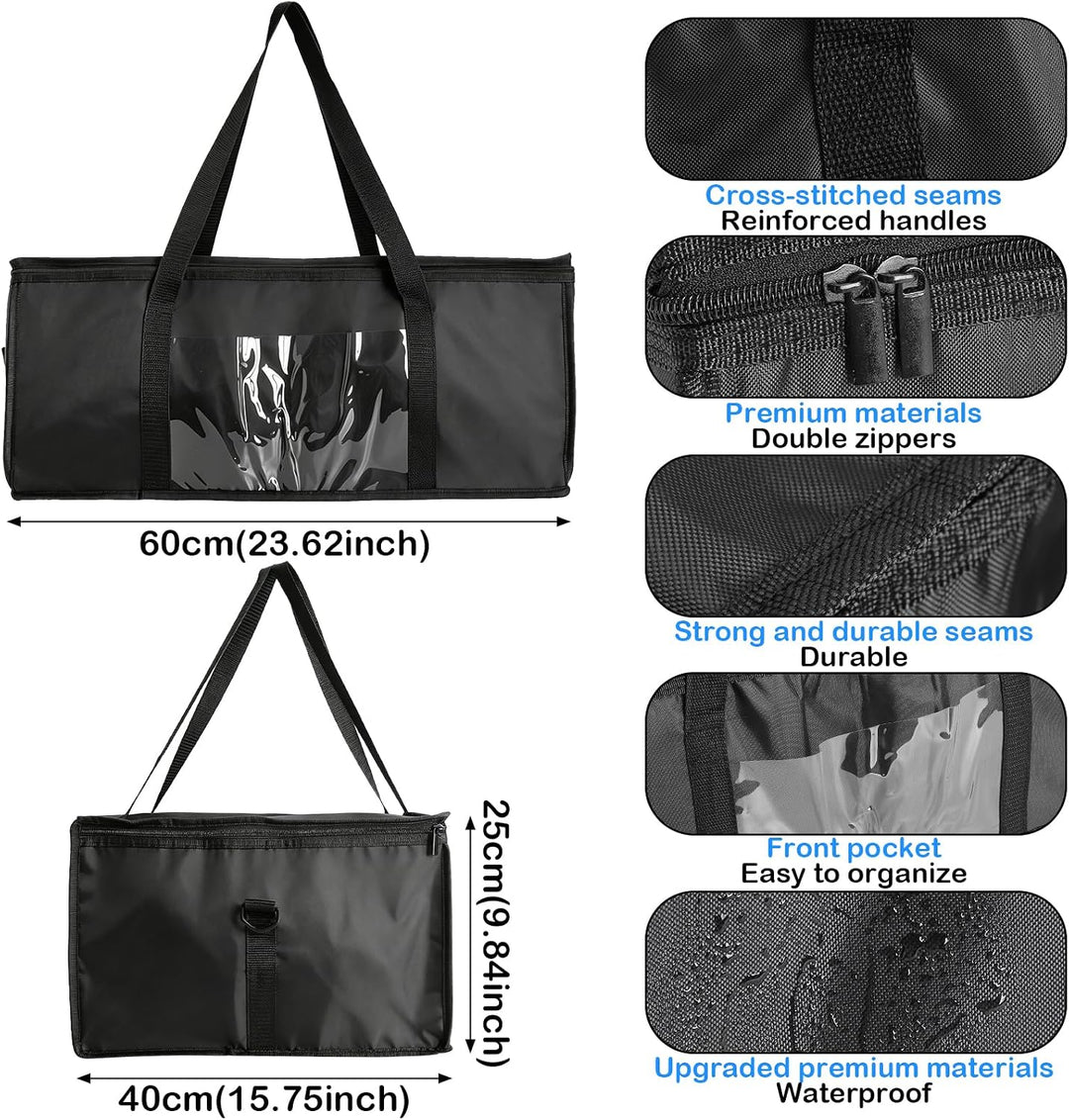 Kühltasche Gross 60L, Kühltasche Faltbar, Isoliertasche, Thermotasche, Einkaufstasche Faltbar - Oxfo