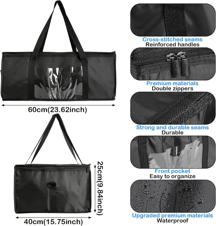 Kühltasche Gross 60L, Kühltasche Faltbar, Isoliertasche, Thermotasche, Einkaufstasche Faltbar - Oxfo