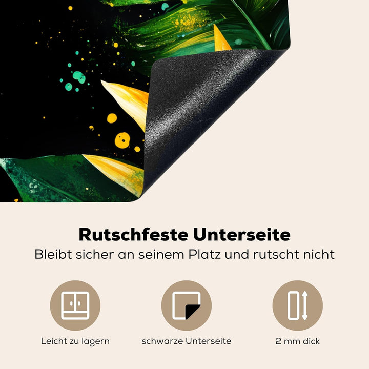 Herdabdeckplatte 80x52 cm Einteilig Abdeckplatten Cerankochfeld Abdeckung Ceranfeld Herdplattenabdec