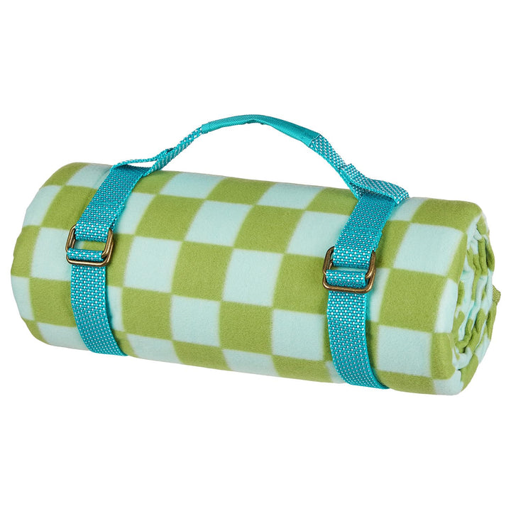 BUTLERS Picknickdecke Outdoor 200x200 cm - GET Together - waschbare Campingdecke XXL mit Klettversch