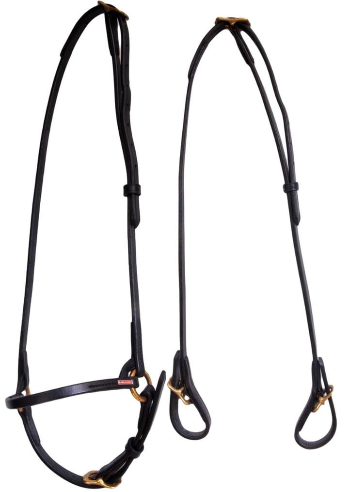 Karlslund Trense Classic Bridle, Brown Brass, k307-bro