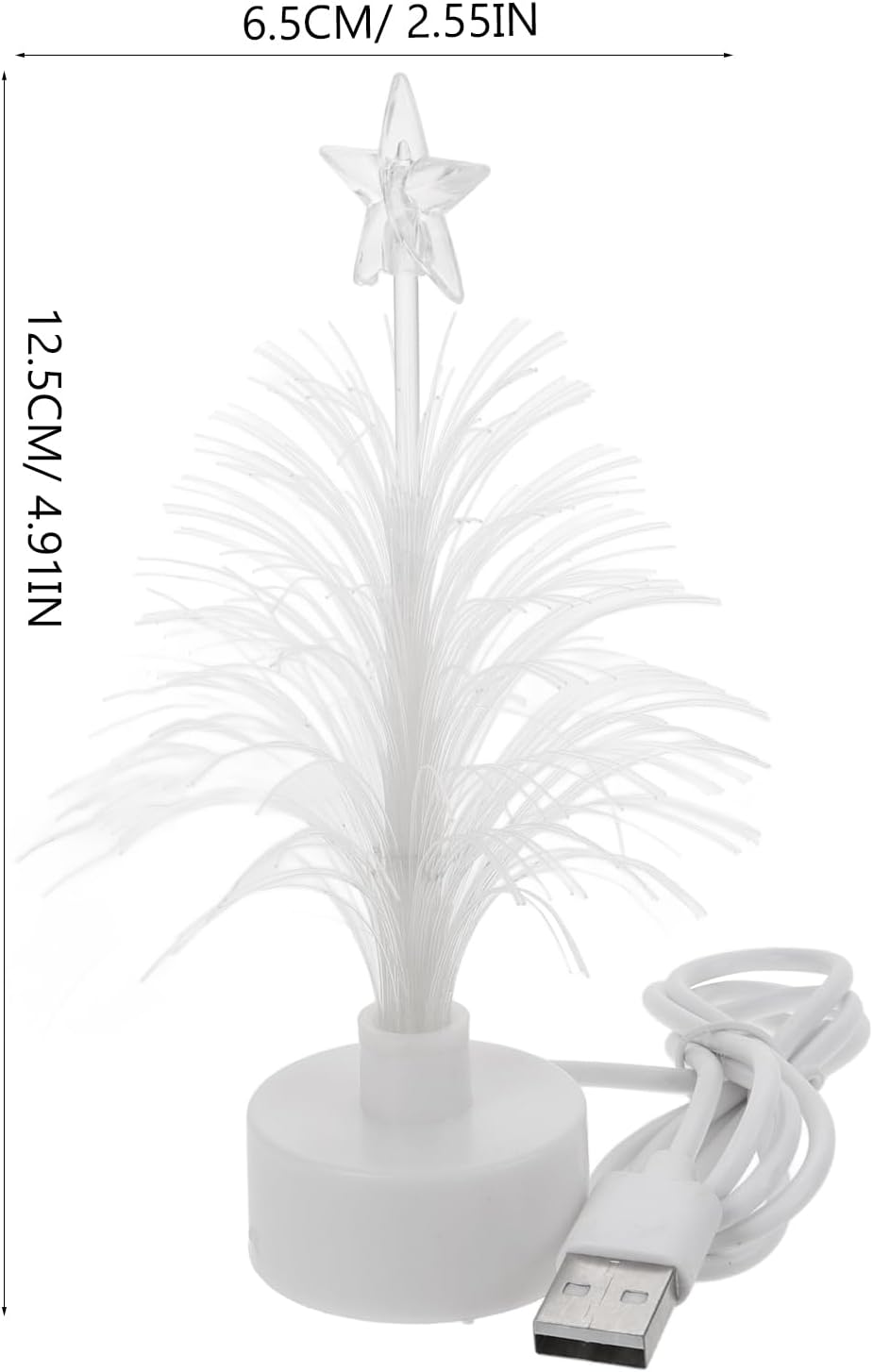 MAGICLULU Mini Led Faser Weihnachtsbaum Mit Farbwechsel USB Stromversorgung Weihnachtsbaum Für Weihn