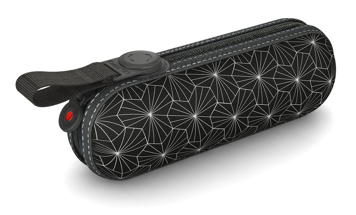 Knirps Taschenschirm X1 Design – Kleinster Regenschirm Leicht und kompakt –Sturmfest – Black 94cm Bl