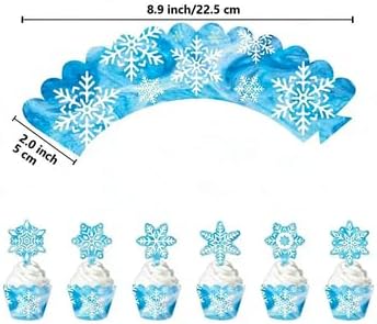 Drei Etagen Schneeflocken Thema Kuchen Regal Party Dekoration, Tasse Kuchen Regal Schneeflocken Dess