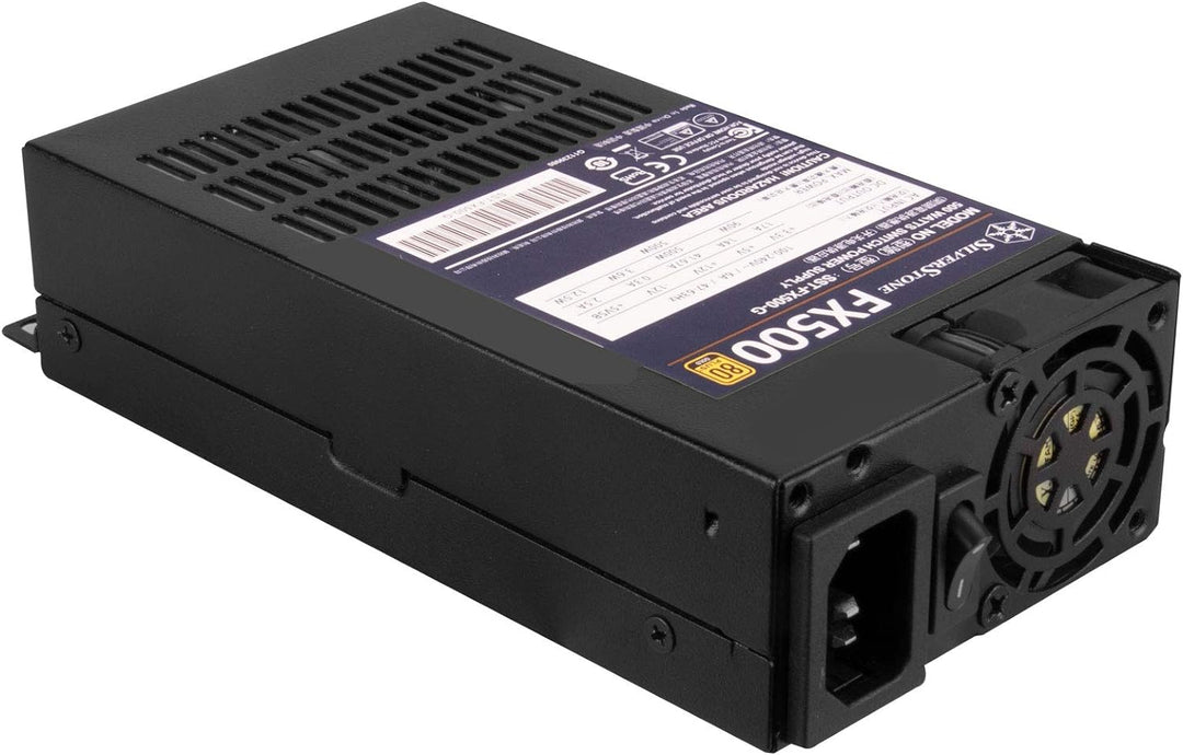 Silverstone SST-FX500-G - Flex Serie, 500W 80 Plus Gold geäuscharmes PC-Netzteil mit 40mm-Lüfter