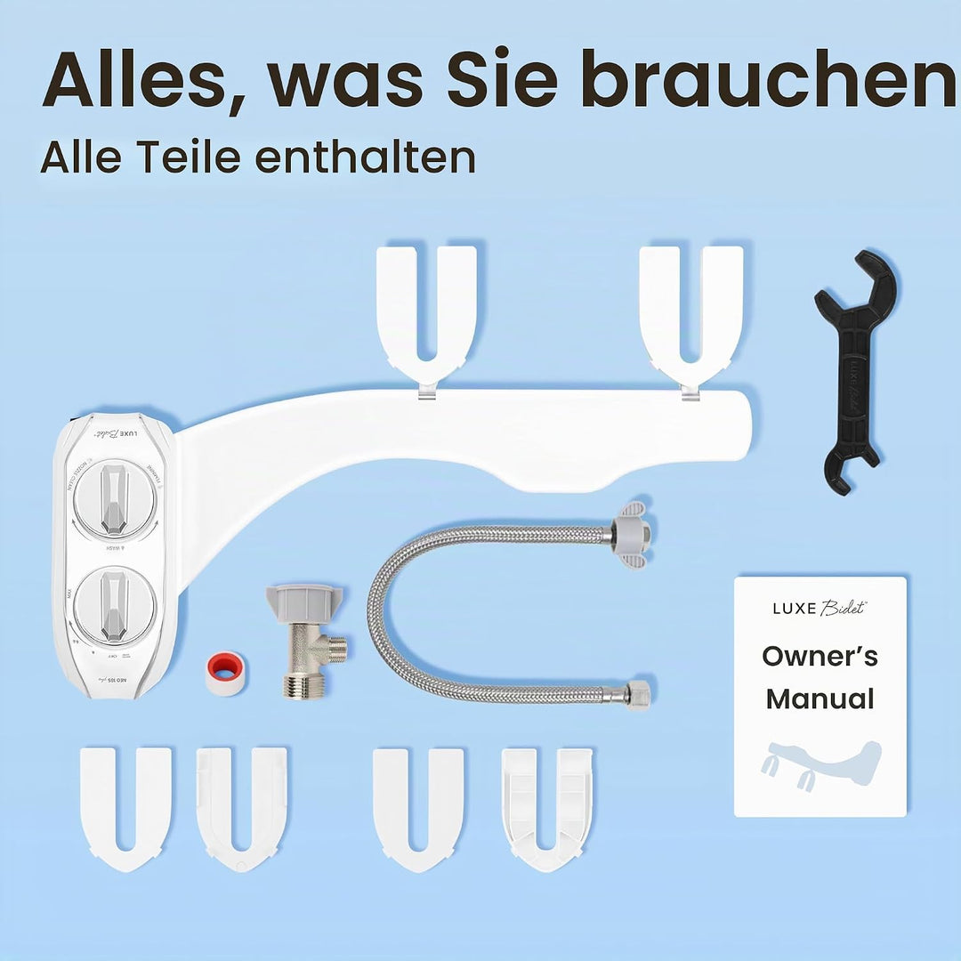 LUXE Bidet NEO 185 Plus – Mechanischer Bidet-Toilettensitzaufsatz der nächsten Generation mit innova