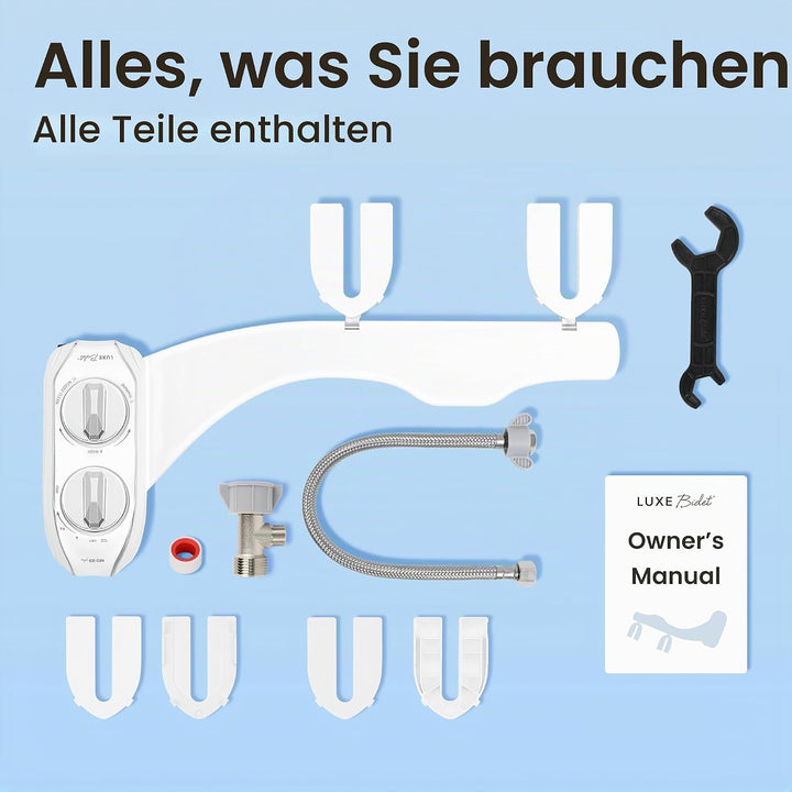 LUXE Bidet NEO 185 Plus – Mechanischer Bidet-Toilettensitzaufsatz der nächsten Generation mit innova