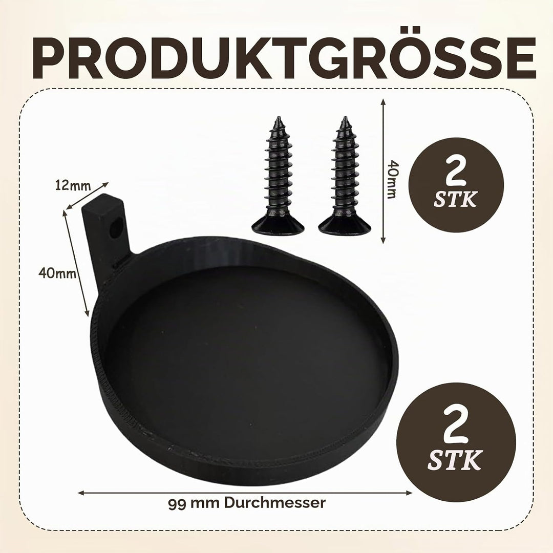 2 Pcs Akustikpaneele Pflanzenhalter Schwarz Akustikpaneele Deko, Regale für Akustikpaneele Home Schl