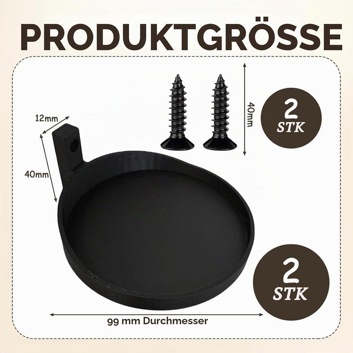 2 Pcs Akustikpaneele Pflanzenhalter Schwarz Akustikpaneele Deko, Regale für Akustikpaneele Home Schl