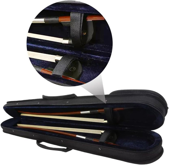 Neue Upright Kontrabass Bow Case String Bass Case für Bass Bow German French Style Hold 2pcs Bow Bag