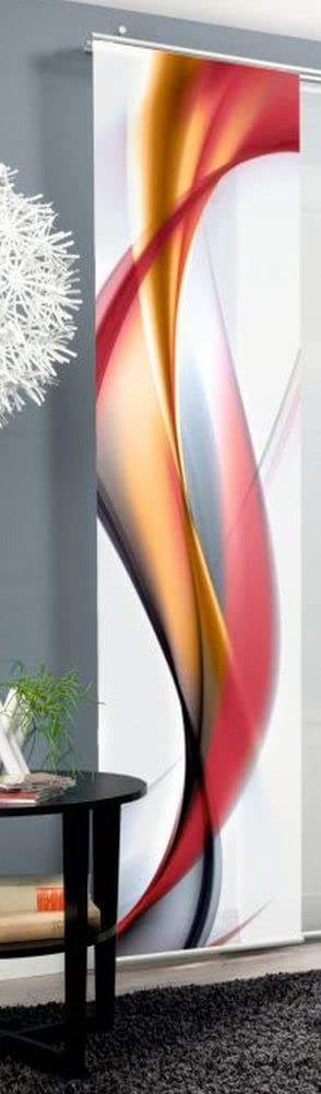 Schiebevorhang Deko Blickdicht Redfield Fb. rot Grösse BxH 60x245 cm