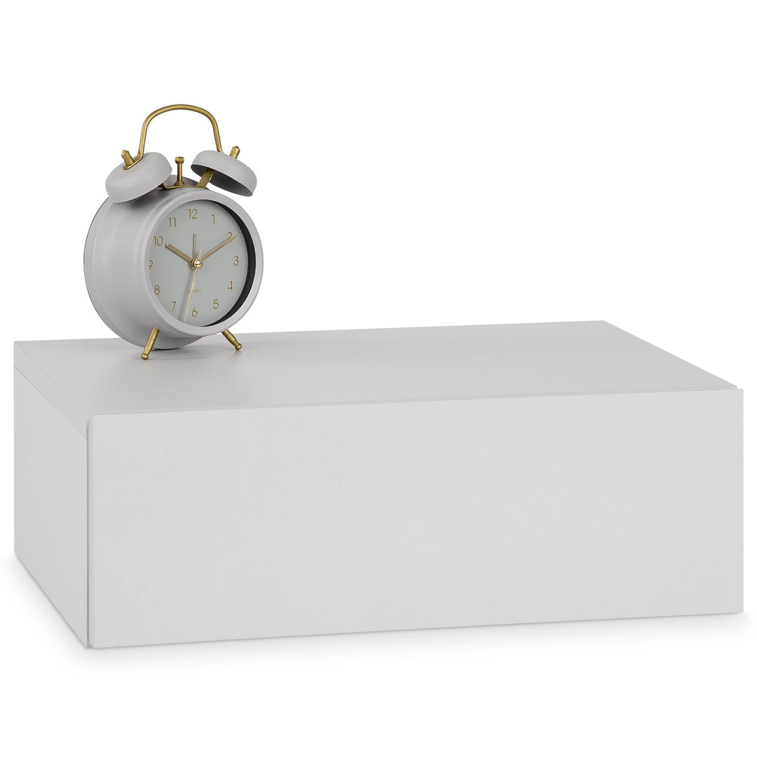 CARO-Möbel Wandregal Anne hängende Nachtkommode Wandboard Nachttisch mit 1 Schublade schwebend, grif