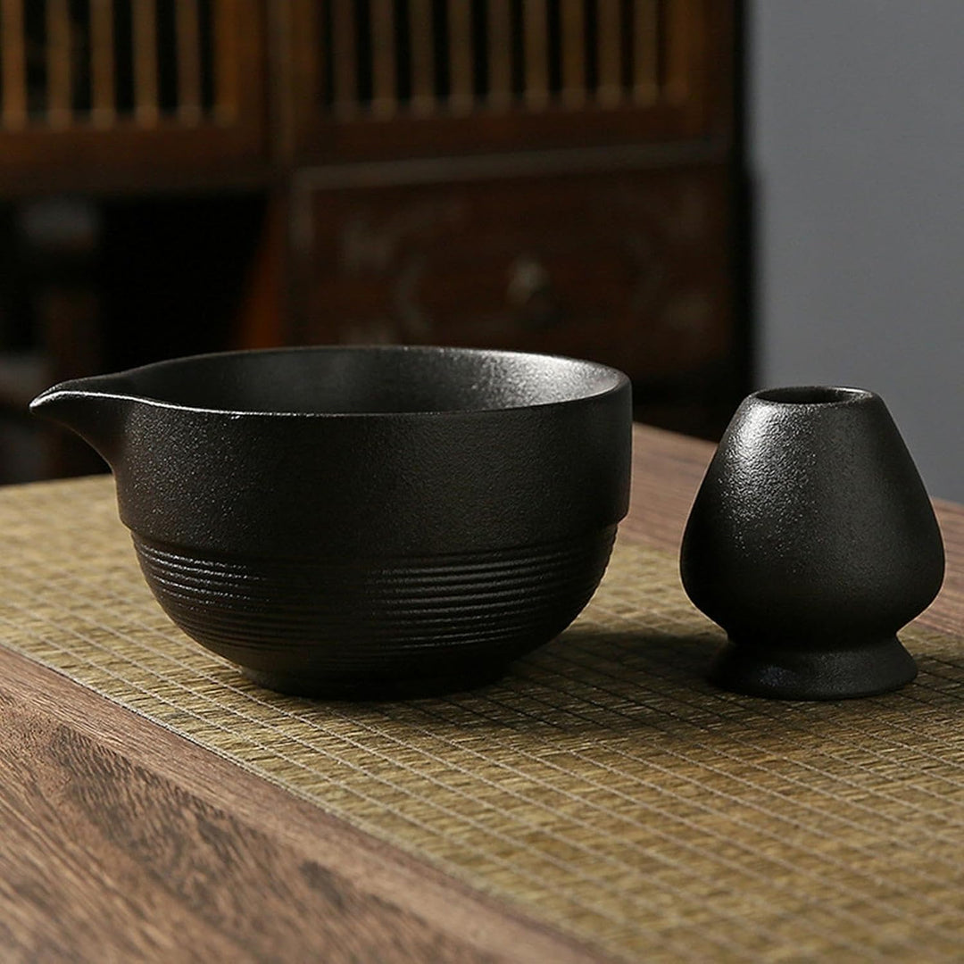 Matcha Whisk Set, Matcha Bowl And Whisk, Matcha Tea Set, Matcha Bowl With Spout, Matcha Whisk Scoop