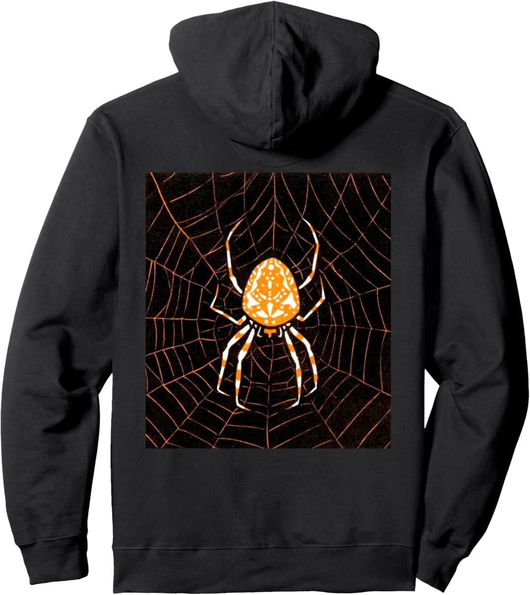 Jugendstil Orange Spinne auf Web viktorianischen Pullover Hoodie