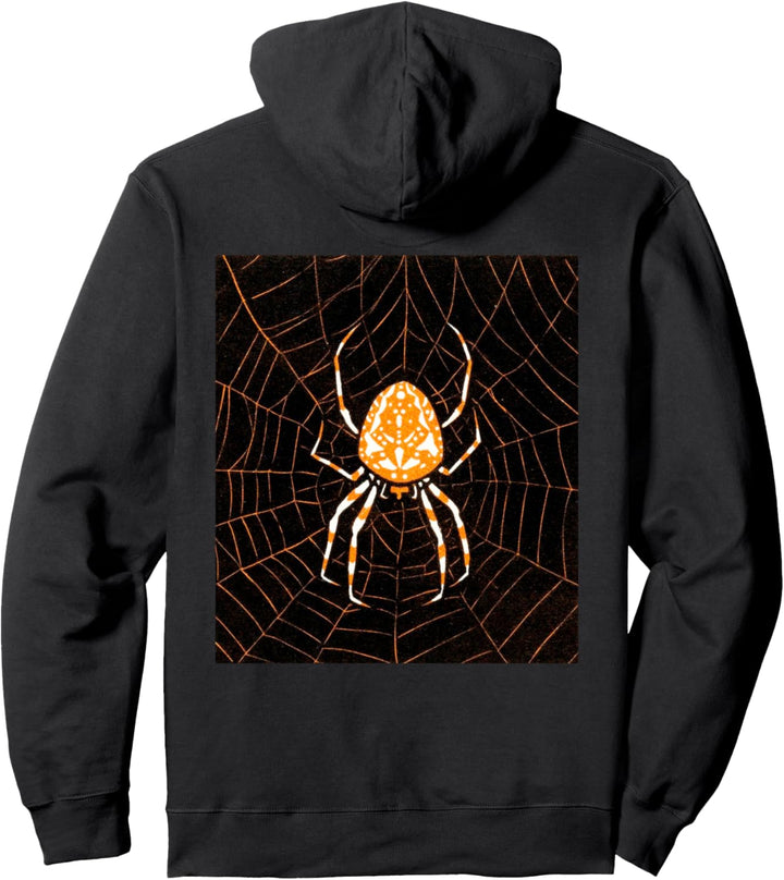 Jugendstil Orange Spinne auf Web viktorianischen Pullover Hoodie