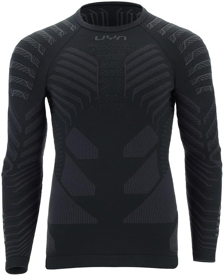 UYN Herren Resilyon Langarmshirt, Black/Anthracite, S/M