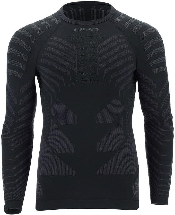 UYN Herren Resilyon Langarmshirt, Black/Anthracite, S/M