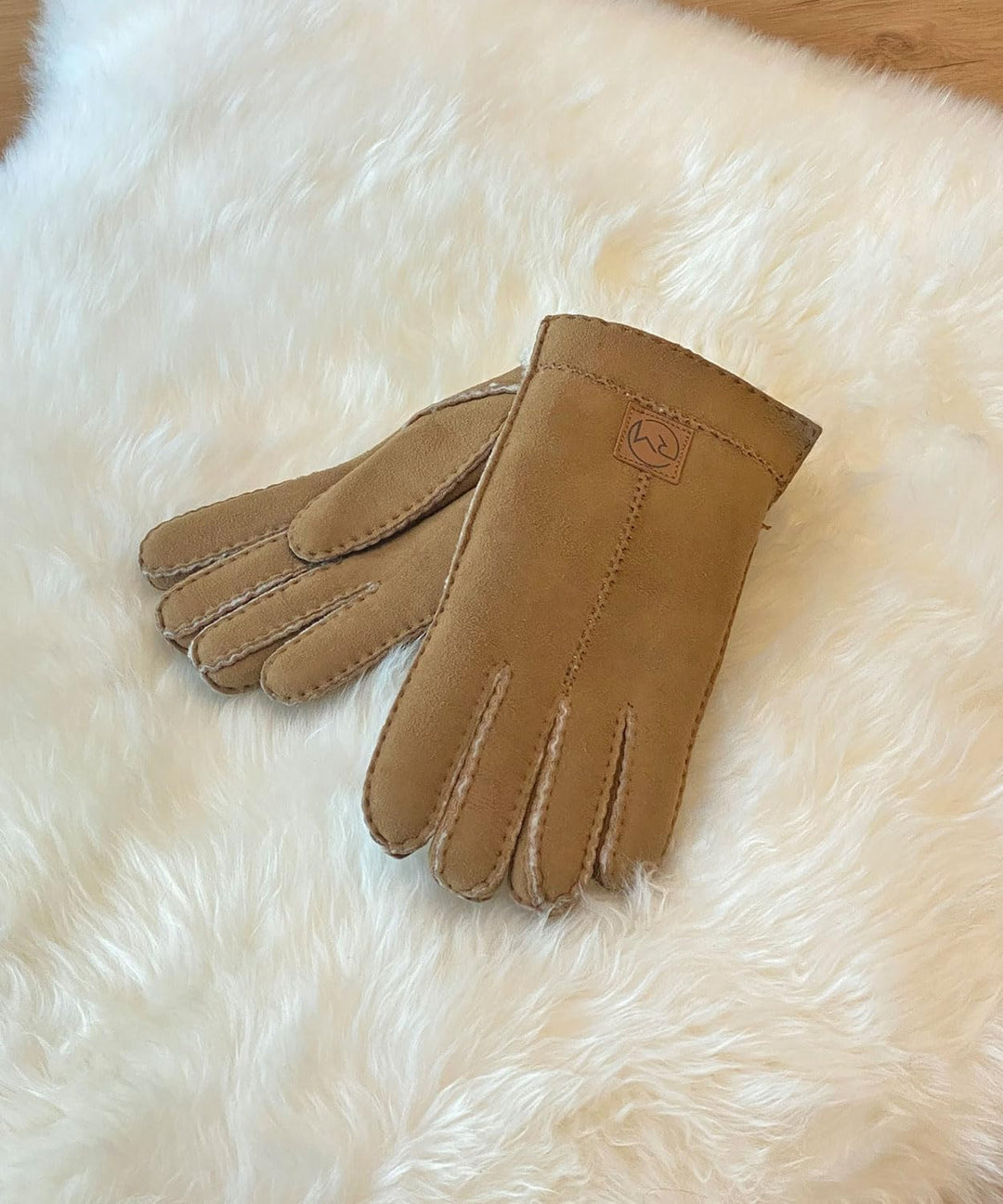 Fingerhandschuhe Hochstein echt Lammfell für Damen und Herren, Handschuhe in Premiumqualität aus Bab