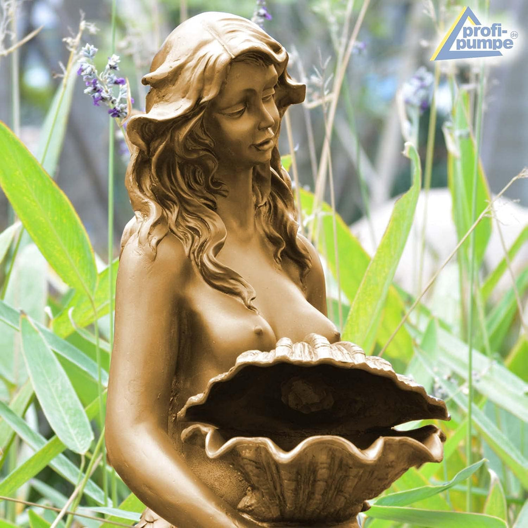 SPRINGBRUNNEN GARTENBRUNNEN SOLAR ZIERBRUNNEN Teichpumpe Set BRUNNEN Solar "Meerjungfrau", SOLARBRUN