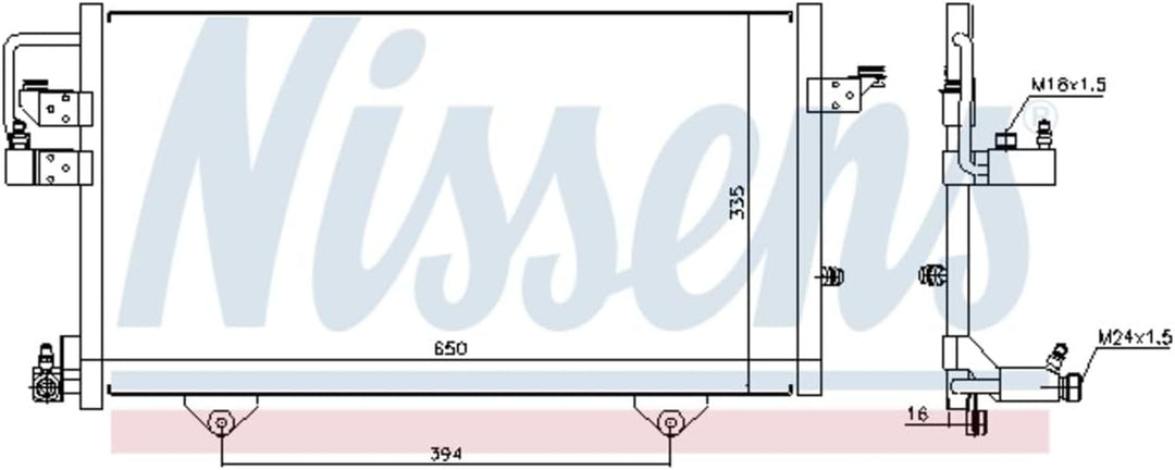 Nissens 94209 Kondensator, Klimaanlage