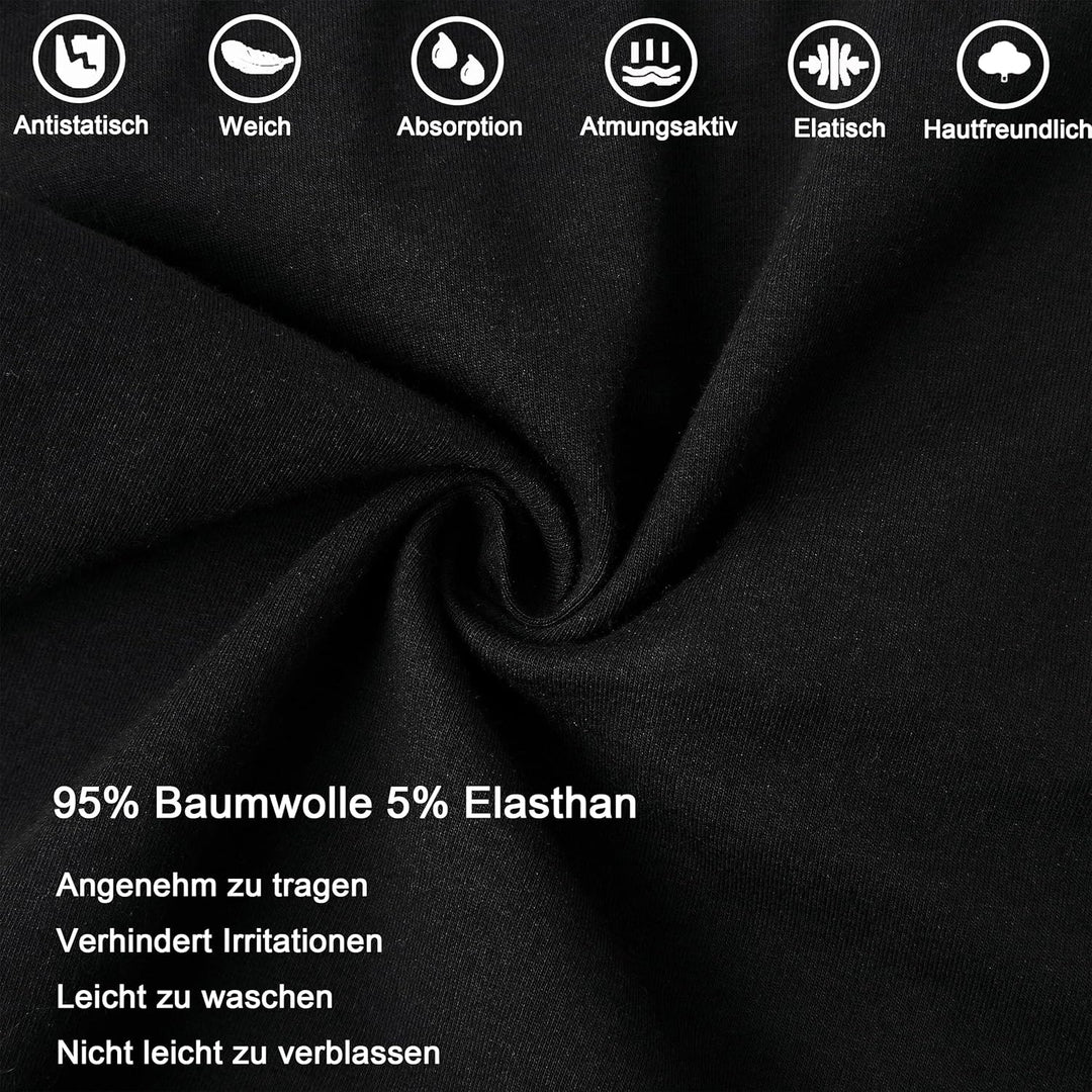 Boxershorts Herren 6er Pack Baumwolle Unterhosen Männer Retroshorts Bequeme und Atmungsaktive Men Un