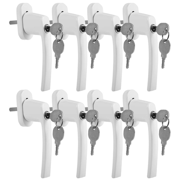 Jopassy Aluminium Fenstergriff mit Schloss in Stiftlänge 35cm Abschliessbare Fenstergriffe,Kindersic