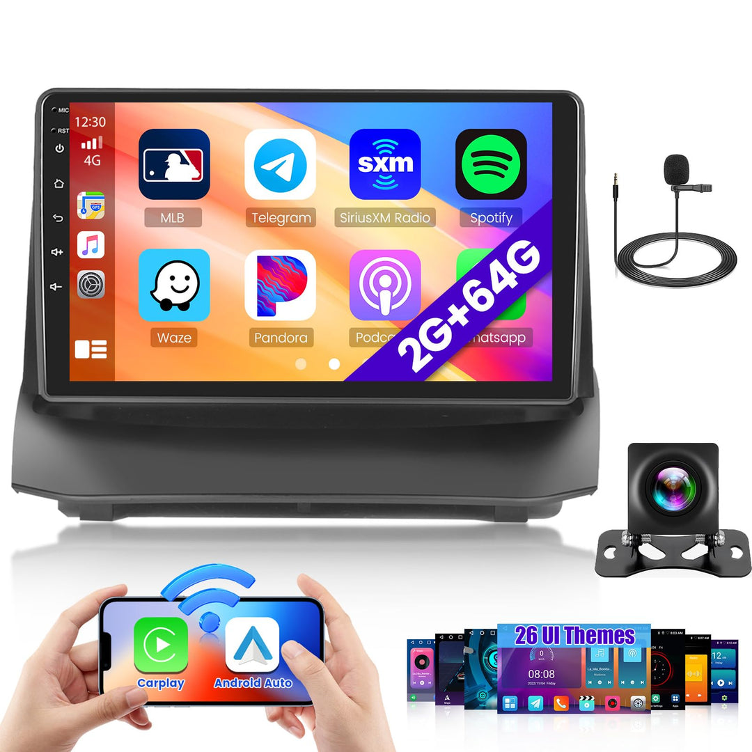 Hikity 2G 64G Android 15 Autoradio Für Ford Fiesta MK6 2009-2017 mit Wireless Carplay Android Auto,9