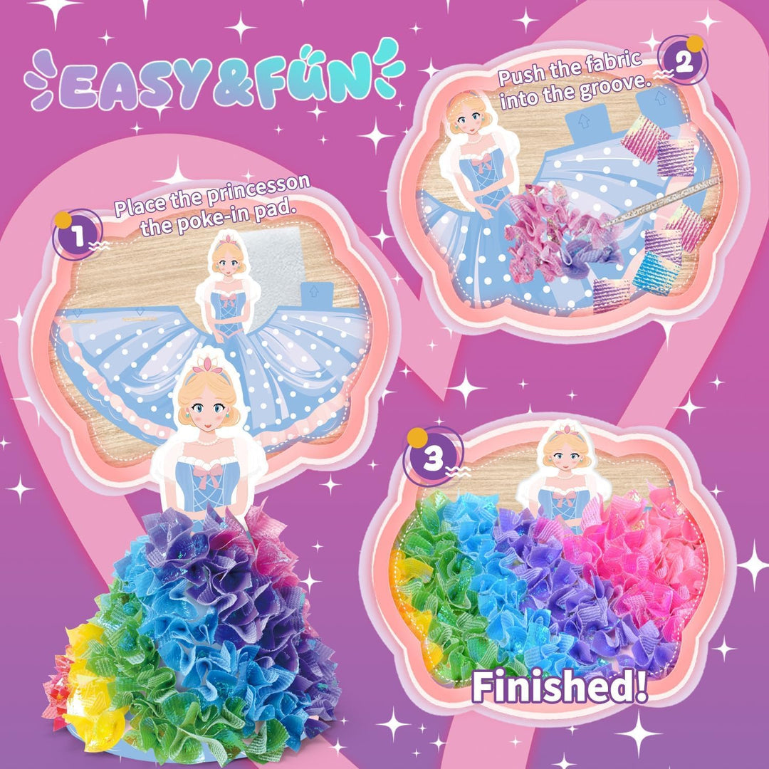 Afufu Poke-in Art Fun Bastelset Kinder 3 4 5 6 7 8 9 10 11 12 Jahre, DIY Kindertagsgeschenke Mädchen